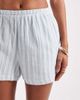 Vero Moda Vero Moda mix and match cotton shorts in green stripe - part of a set-Blue - 4