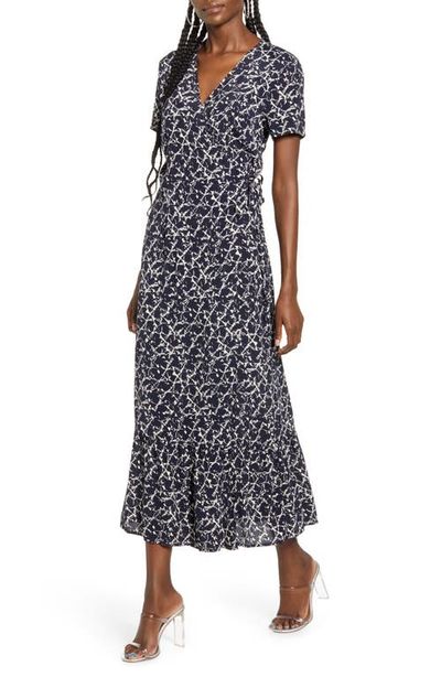VERO MODA VERO MODA Nille Short Sleeve Woven Maxi Wrap Dress