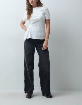 Vero Moda Vero Moda Olivia high waisted wide leg stretch jeans in black