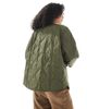 Vero Moda Vero Moda onion quilted short jacket with pockets in green - 4
