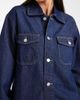 Vero Moda Vero Moda oversized pocket detail denim shirt in dark rinse wash-Navy - 4