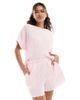 Vero Moda Vero Moda plisse short in pink - part of a set - 1