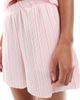 Vero Moda Vero Moda plisse short in pink - part of a set - 4
