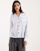 Vero Moda Vero Moda pocket front shirt in brunnera blue and white stripes - 1
