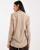 Vero Moda Vero Moda pocket front shirt in tan and cream stripes-White - 3