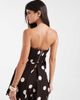 Vero Moda Vero Moda polka dot bandeau top in chocolate brown - part of a set - 4