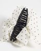 Vero Moda Vero Moda polka dot hair claw clip in cream and black-White - 2