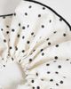 Vero Moda Vero Moda polka dot hair scrunchie in cream and black-White - 2