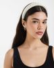 Vero Moda Vero Moda polka dot headband in cream and black-White - 1