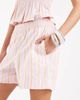 Vero Moda Vero Moda poplin pull on shorts in pink and orange stripes - part of a set - 1
