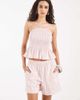 Vero Moda Vero Moda poplin pull on shorts in pink and orange stripes - part of a set - 3