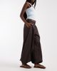 Vero Moda Vero Moda poplin wide balloon pants in chocolate-Brown - 2