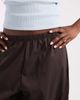 Vero Moda Vero Moda poplin wide balloon pants in chocolate-Brown - 4