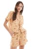 Vero Moda Vero Moda pull-on shorts in tonal postcard print - part of a set-Multi - 1