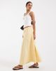 Vero Moda Vero Moda pull on full midi skirt in golden haze-Yellow - 1