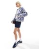 Vero Moda Vero Moda quilted jacket in cream and blue floral print-Multi - 3