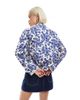 Vero Moda Vero Moda quilted jacket in cream and blue floral print-Multi - 4