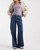 Vero Moda Vero Moda Remy mid rise wide leg jeans in medium blue denim - 1