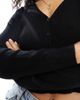 Vero Moda Vero Moda ribbed knit cardigan in black - 2