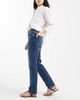 Vero Moda Vero Moda Rosie stretch cropped slim fit jeans in dark blue wash - 3