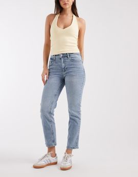 Vero Moda Vero Moda Rosie stretch cropped slim fit jeans in light blue wash