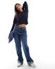 Vero Moda Vero Moda round neck knit sweater in navy melange - 4