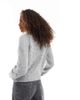 Vero Moda Vero Moda round neck knitted cardigan in light gray melange - 3