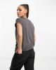 Vero Moda Vero Moda round neck t-shirt in dark gray - 3