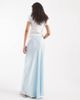Vero Moda Vero Moda satin bias midi skirt in light blue - 2