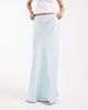 Vero Moda Vero Moda satin bias midi skirt in light blue - 4