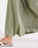 Vero Moda Vero Moda satin bias midi skirt in oil green - 3