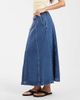 Vero Moda Vero Moda seam detail a-line denim maxi skirt in medium blue - 3