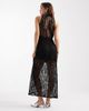 Vero Moda Vero Moda sheer lace sleeveless maxi dress with all over stud detail in black - 3