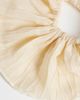 Vero Moda Vero Moda sheer textured hair scrunchie in cream-White - 3