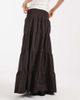 Vero Moda Vero Moda shirred waist tiered boho maxi skirt in chocolate-Brown - 3