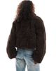 Vero Moda Vero Moda short borg jacket in chocolate brown - 2