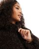Vero Moda Vero Moda short borg jacket in chocolate brown - 3