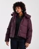 Vero Moda Vero Moda short coated padded jacket in burgundy-Red - 1
