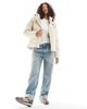 Vero Moda Vero Moda short coated padded jacket in oatmeal-Neutral - 2