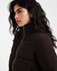 Vero Moda Vero Moda short corduroy puffer jacket in chocolate brown - 3