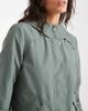 Vero Moda Vero Moda short festival rain coat with hood and drawstring hem in laurel green - 2