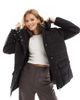 Vero Moda Vero Moda short hooded padded jacket in black - 1