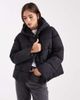 Vero Moda Vero Moda short puffer coat with hidden zip detail in black - 1