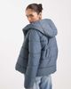 Vero Moda Vero Moda short puffer coat with hidden zip detail in stormy gray - 2