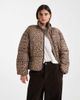 Vero Moda Vero Moda short puffer jacket in leopard print-Neutral - 1