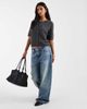 Vero Moda Vero Moda short sleeve knit cardigan in dark gray melange - 2