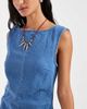 Vero Moda Vero Moda sleeveless cinched waist denim mini dress in medium blue wash - 3