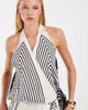 Vero Moda Vero Moda sleeveless v-neck top with tie detail in cream abstract print - part of a set-White - 1