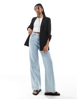 Vero Moda Vero Moda slim fit 3/4 sleeve blazer in black
