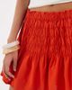Vero Moda Vero Moda smocked waist mini skirt in orange - 4